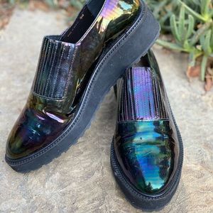 Ria Iridescent Platform Loafers